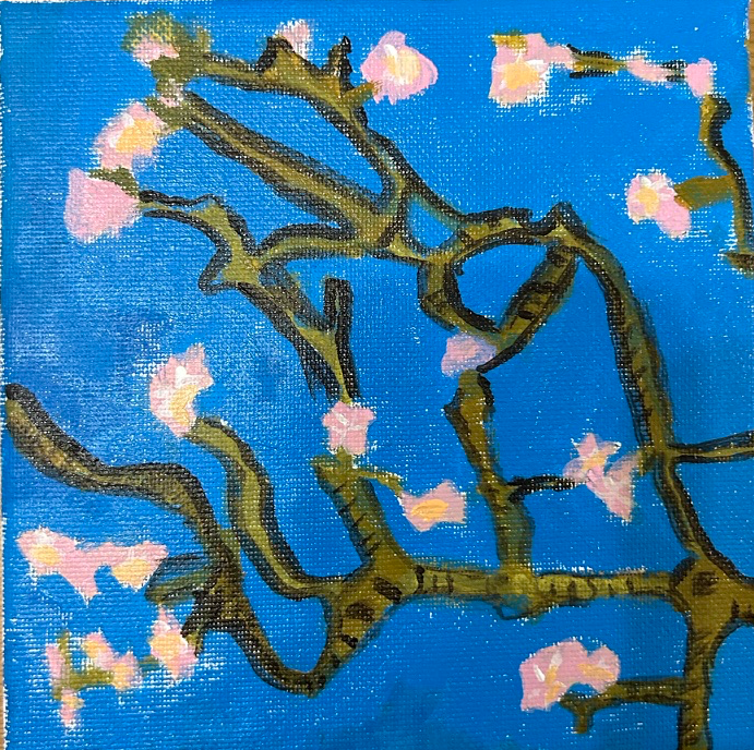 「ダミアン・ハースト「桜」フィンガーペイント」作品画像