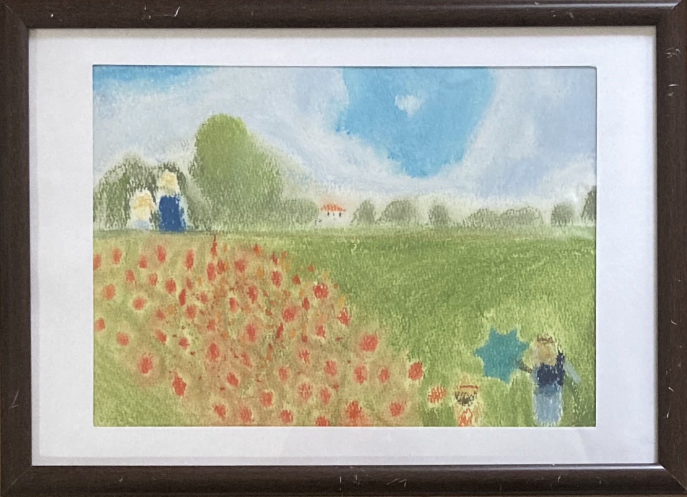 「モネ「アルジャントゥイユのひなげし」 模写」作品画像