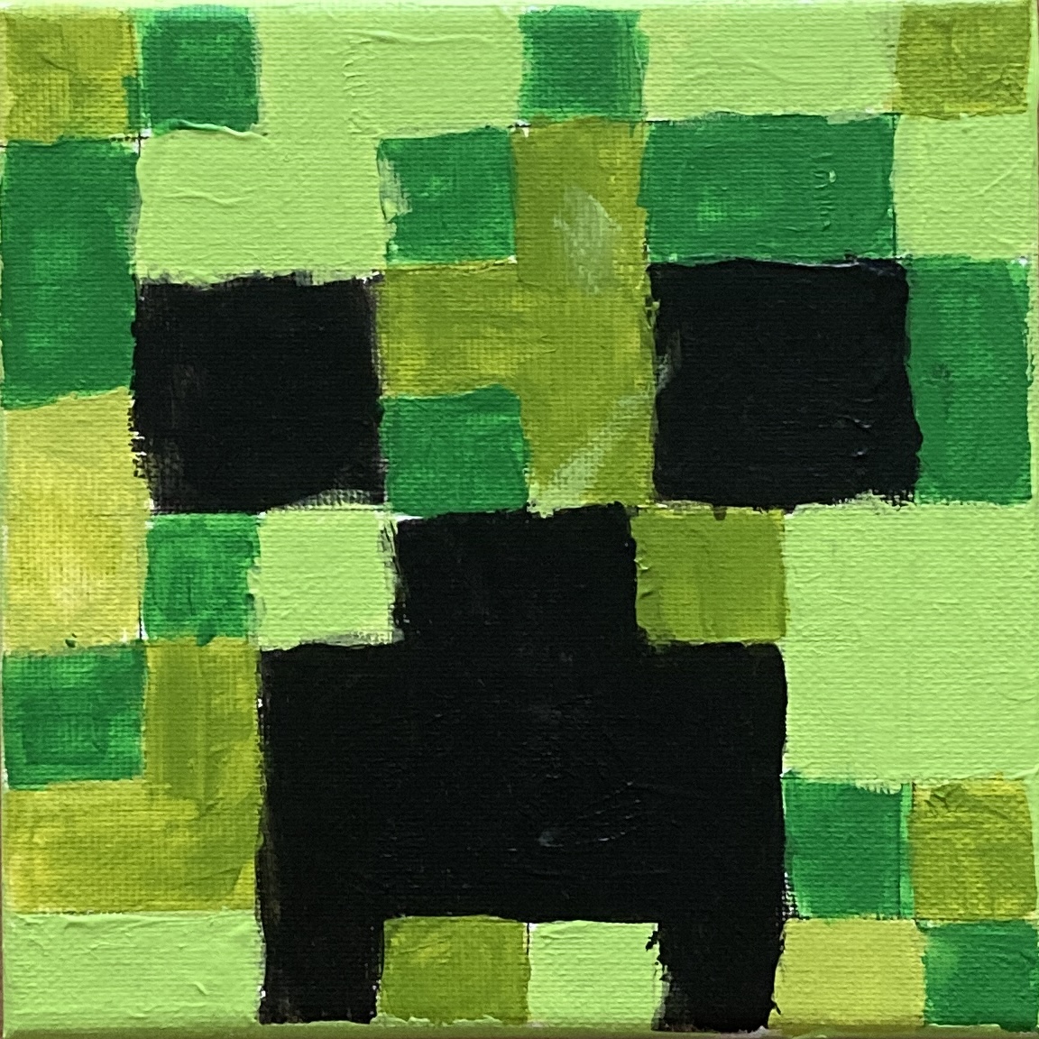 加藤有紗作　ドット絵　マインクラフト「クリーパー」