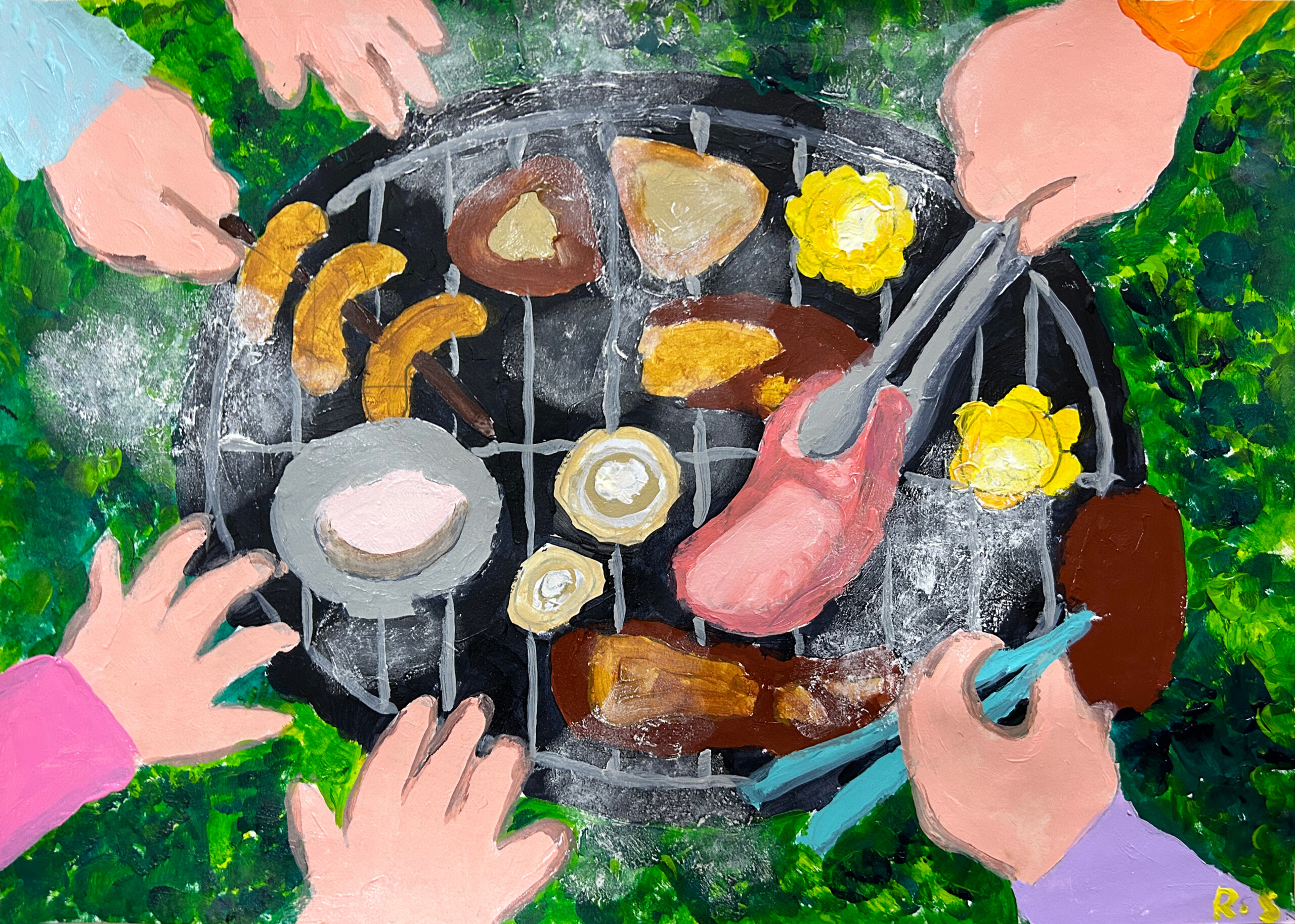 「バーベキューをしよう」作品画像