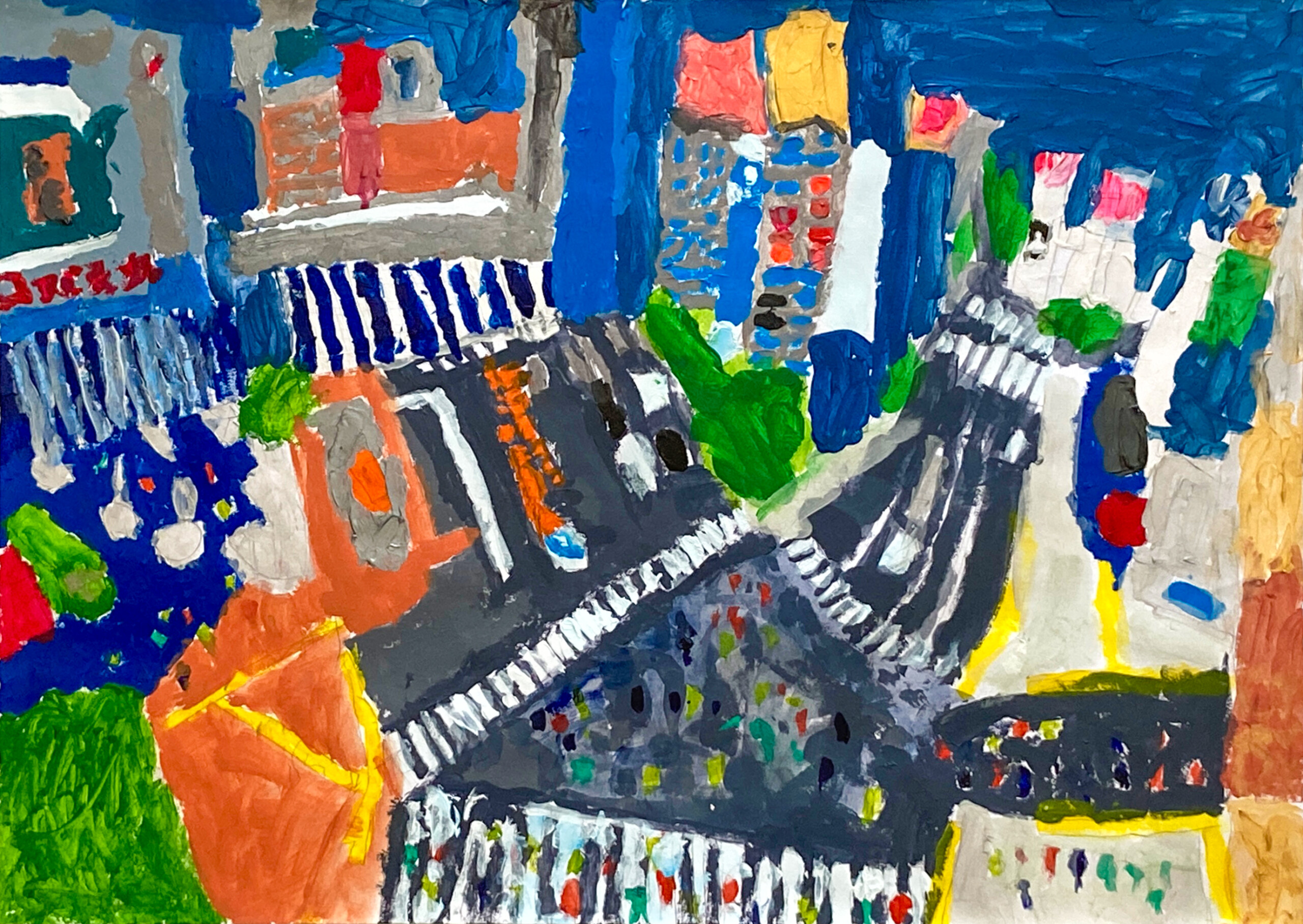 「渋谷は人がいっぱいだ」作品画像